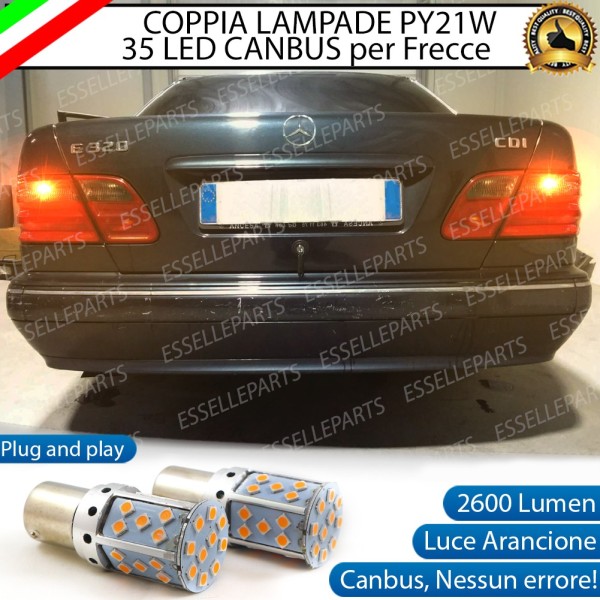 Coppia Frecce Posteriori PY21W 35 LED Canbus MERCEDES CLASSE E W210 con Frecce trasparenti