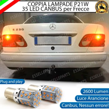 Coppia Frecce Posteriori P21W 35 LED Canbus MERCEDES CLASSE E W210 con frecce Arancioni