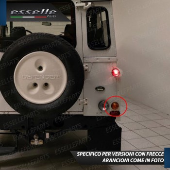 Coppia Frecce Posteriori P21W 35 LED Canbus LAND ROVER DEFENDER con Frecce Arancioni