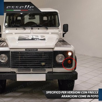Coppia Frecce Anteriori P21W 35 LED Canbus LAND ROVER DEFENDER con Frecce Arancioni