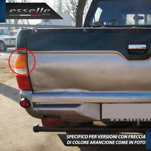 Coppia Frecce Posteriori P21W 35 LED Canbus MITSUBISHI L200 MK3 con Frecce Arancioni