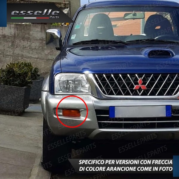 Coppia Frecce Anteriori P21W 35 LED Canbus MITSUBISHI L200 MK3 con Frecce Arancioni
