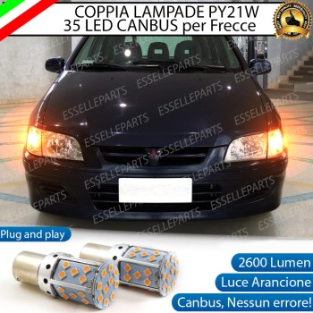 Lampade ANTERIORI PY21W BAU15S 35 LED Canbus MITSUBISHI SPACE STAR I CON FRECCE DI SERIE TRASPARENTI Lampade ANTERIORI PY21W BAU15S 35 LED Canbus MITSUBISHI SPACE STAR I CON FRECCE DI SERIE TRASPARENTI