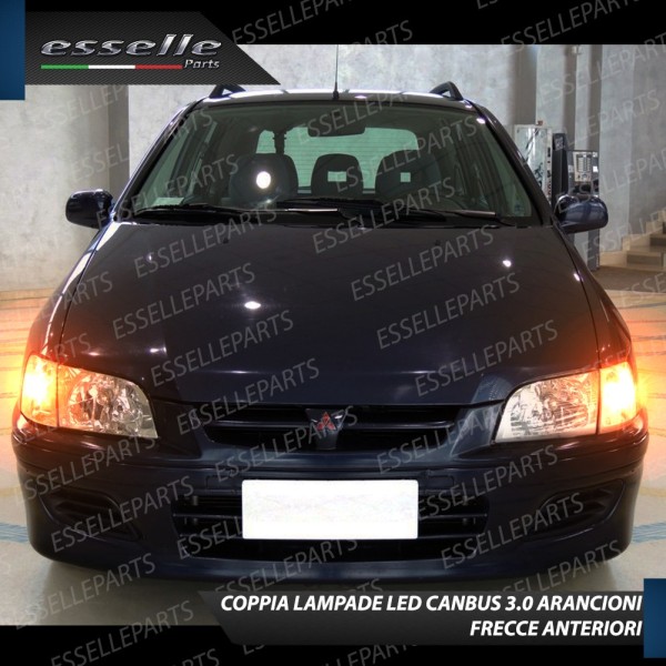 Lampade ANTERIORI PY21W BAU15S 35 LED Canbus MITSUBISHI SPACE STAR I CON FRECCE DI SERIE TRASPARENTI
