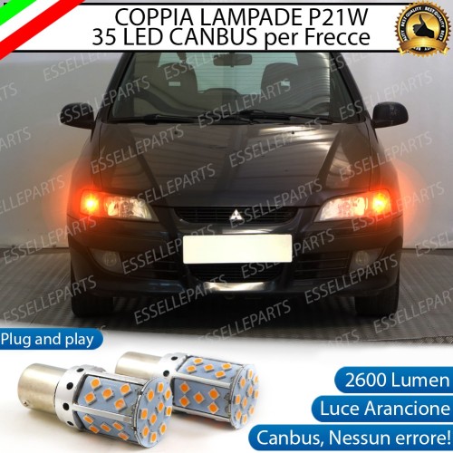 Frecce Anteriori P21W 35 LED Canbus MITSUBISHI SPACE STAR con frecce Arancioni