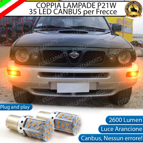 Coppia Frecce Anteriori P21W 35 LED Canbus NISSAN TERRANO MK2 con frecce Arancioni