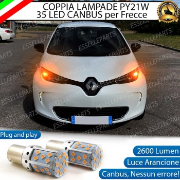 Coppia Frecce Anteriori PY21W 35 LED Canbus Renault Zoe
