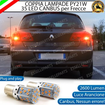 Coppia Frecce Posteriori PY21W 35 LED Canbus RENAULT VEL SATIS