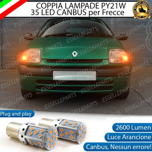 Coppia Frecce Anteriori PY21W 35 LED Canbus RENAULT CLIO II PRE-RESTYLING