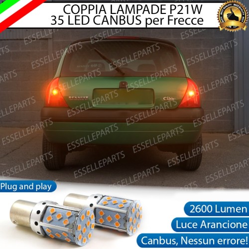 Coppia Frecce Posteriori P21W 35 LED Canbus RENAULT CLIO II PRE-RESTYLING