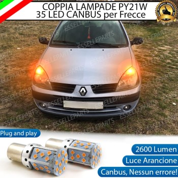 Coppia Frecce Anteriori PY21W 35 LED Canbus RENAULT CLIO II RESTYLING