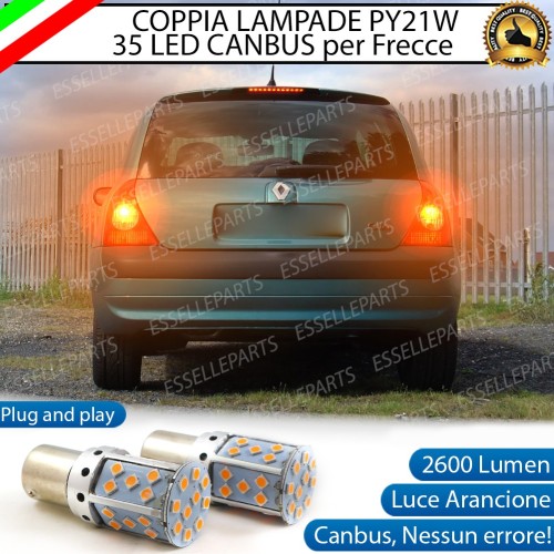 Coppia Frecce Posteriori PY21W 35 LED Canbus RENAULT CLIO II RESTYLING