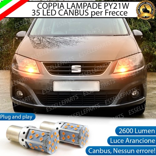 Coppia Frecce Anteriori PY21W 35 LED Canbus Seat Alhambra 7N