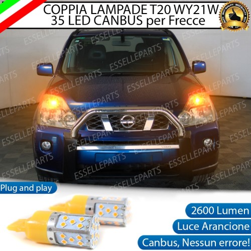 Coppia Frecce Anteriori T20 WY21W 35 LED Canbus NISSAN XTRAIL MK2