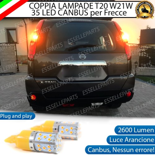 Frecce Posteriori WY21W 35 LED Canbus NISSAN XTRAIL MK2 con fari posteriori Alogeni