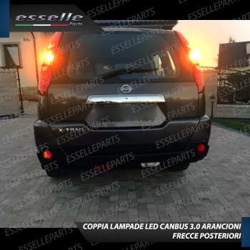 Frecce Posteriori WY21W 35 LED Canbus NISSAN XTRAIL MK2 con fari posteriori Alogeni