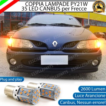 Coppia Frecce Anteriori PY21W 35 LED Canbus RENAULT MEGANE mk1