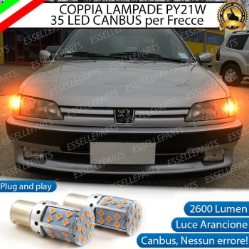 PER VERSIONI DAL 05/1997 - Coppia Frecce Anteriori PY21W 35 LED Canbus PEUGEOT 306