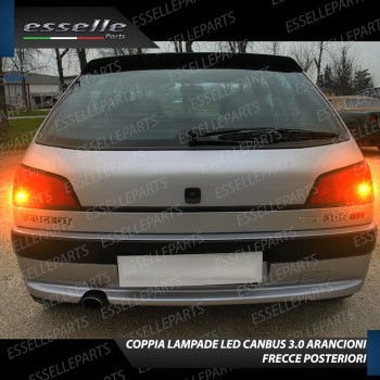 PER VERSIONIDAL 05/1997 Coppia Frecce Posteriori PY21W 35 LED Canbus PEUGEOT 306