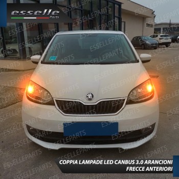 Coppia Frecce Anteriori PY21W 35 LED Canbus Skoda Citigo