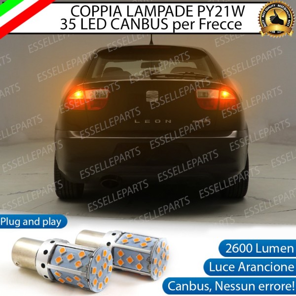 Coppia Frecce Posteriori PY21W 35 LED Canbus SEAT Leon 1 1M