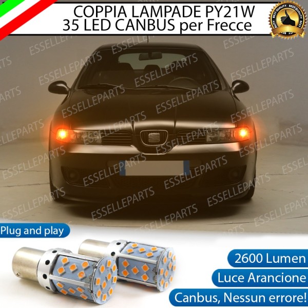 Coppia Frecce Anteriori PY21W 35 LED Canbus Seat Leon 1 1M