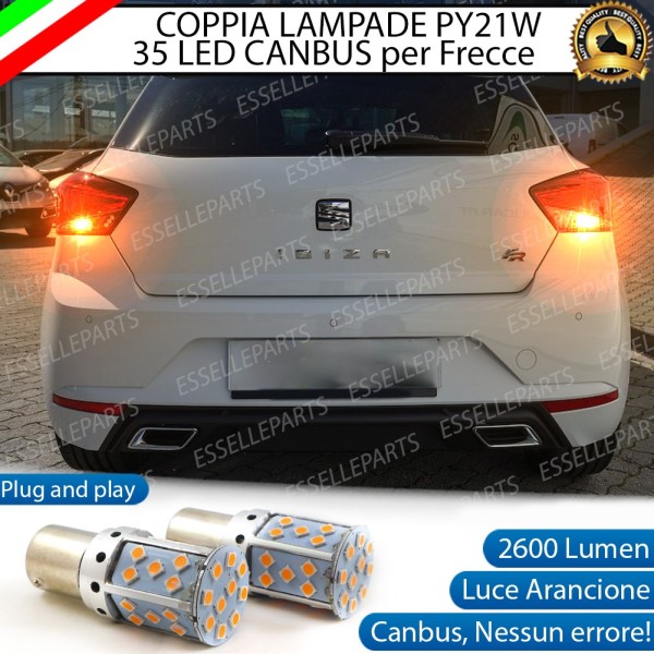 Coppia Frecce Posteriori PY21W 35 LED Canbus SEAT Ibiza 6J