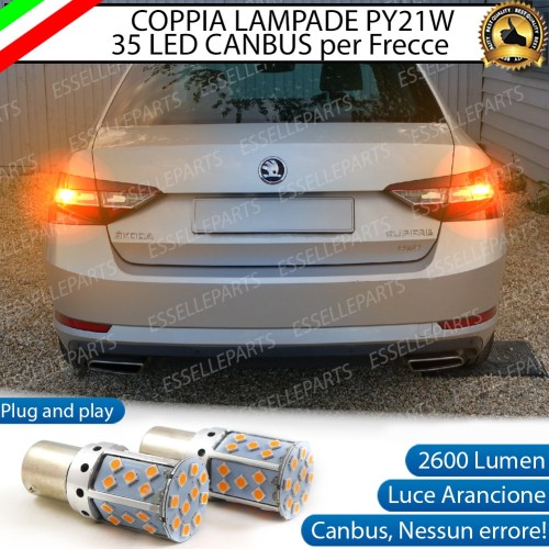 PER MODELLI DAL 2013 - Coppia Frecce Posteriori PY21W 35 LED Canbus SKODA SUPERB 2