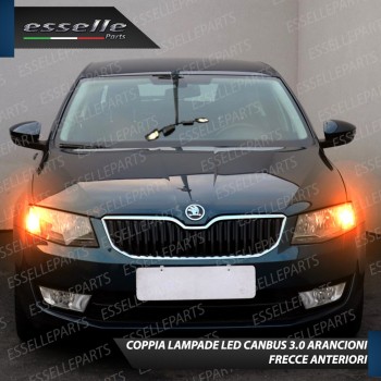 Coppia Frecce Anteriori PY21W 35 LED Canbus SKODA OCTAVIA 3