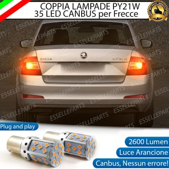 Coppia Frecce Posteriori PY21W 35 LED Canbus SKODA Octavia 3 5E