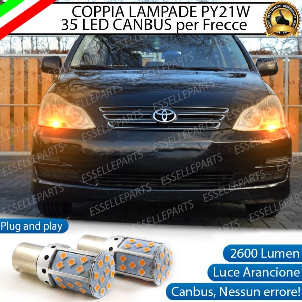 Coppia Frecce Anteriori PY21W 35 LED Canbus TOYOTA AVENSIS VERSO