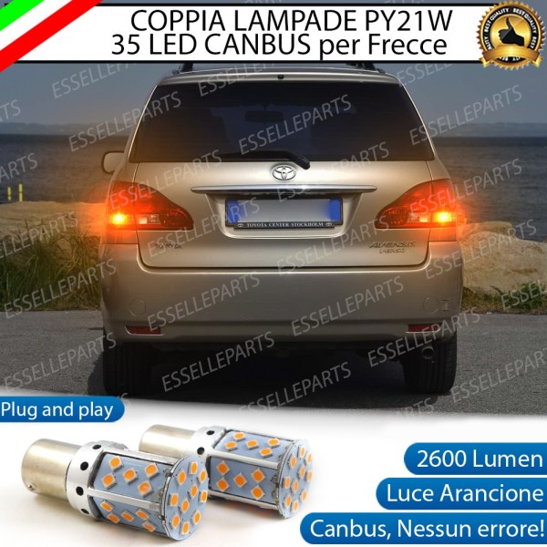 Coppia Frecce Posteriori PY21W 35 LED Canbus TOYOTA AVENSIS VERSO