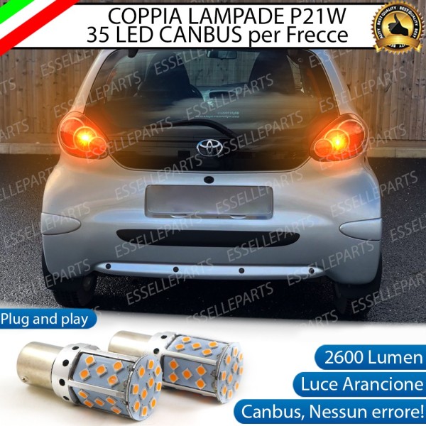 Coppia Frecce Posteriori P21W 35 LED Canbus Toyota Aygo I