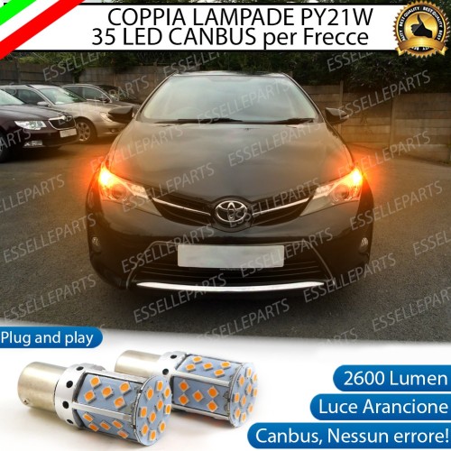 Coppia Frecce Anteriori PY21W 35 LED Canbus TOYOTA AURIS II FINO AL 04-2015