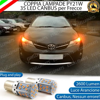 Coppia Frecce Anteriori PY21W 35 LED Canbus TOYOTA AURIS II FINO AL 04-2015