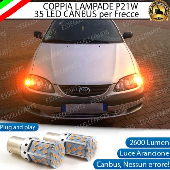 PER VERSIONI DAL 072000 Coppia Frecce Anteriori P21W 35 LED Canbus TOYOTA AVENSIS I