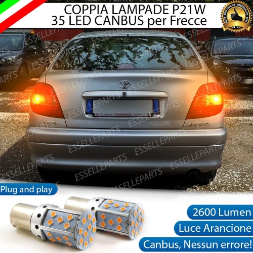 PER VERSIONI DAL 072000 Coppia Frecce Posteriori P21W 35 LED Canbus TOYOTA AVENSIS I
