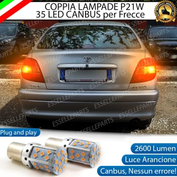 PER VERSIONI DAL 072000 Coppia Frecce Posteriori P21W 35 LED Canbus TOYOTA AVENSIS I