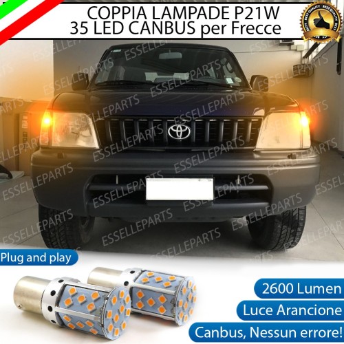 Coppia Frecce Anteriori P21W 35 LED Canbus TOYOTA LAND CRUISER KDJ 95