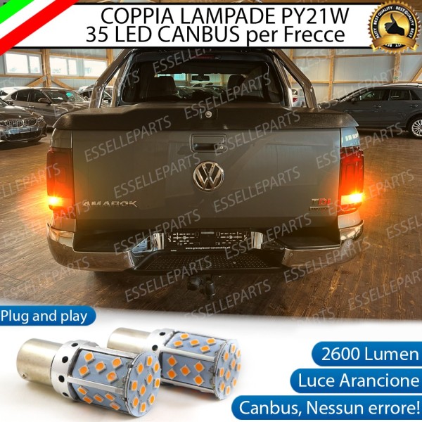 Coppia Frecce Posteriori PY21W 35 LED Canbus VOLKSWAGEN Amarok