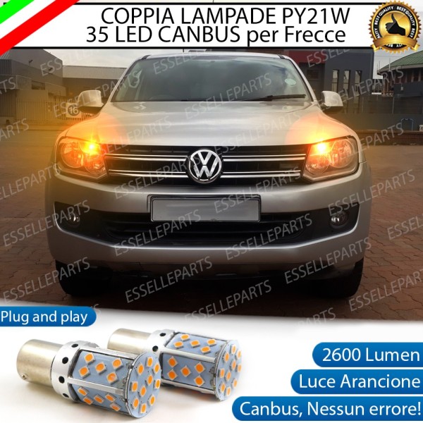 Coppia Frecce Anteriori PY21W 35 LED Canbus Volkswagen Amarok