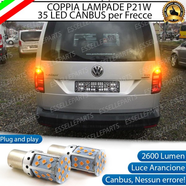 Coppia Frecce Posteriori P21W 35 LED Canbus VW CADDY IV