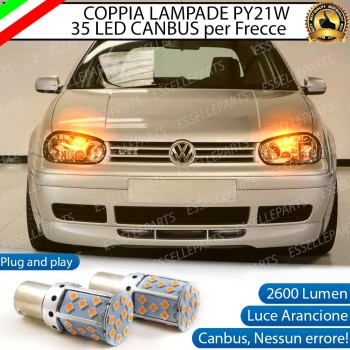 MODELLI CON FARO ALOGENO Coppia Frecce Anteriori PY21W 35 LED Canbus VolkswagenGolf 4 MODELLI CON FARO ALOGENO Coppia Frecce Anteriori PY21W 35 LED Canbus VolkswagenGolf 4