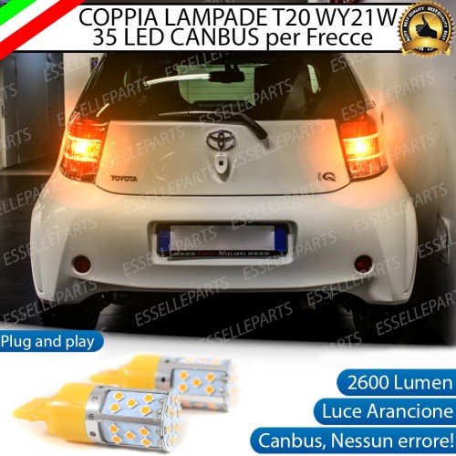 Coppia Frecce Posteriori T20 WY21W 35 LED Canbus Toyota IQ