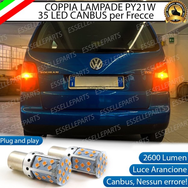 Coppia Frecce Posteriori PY21W 35 LED Canbus VOLKSWAGEN Touran V1