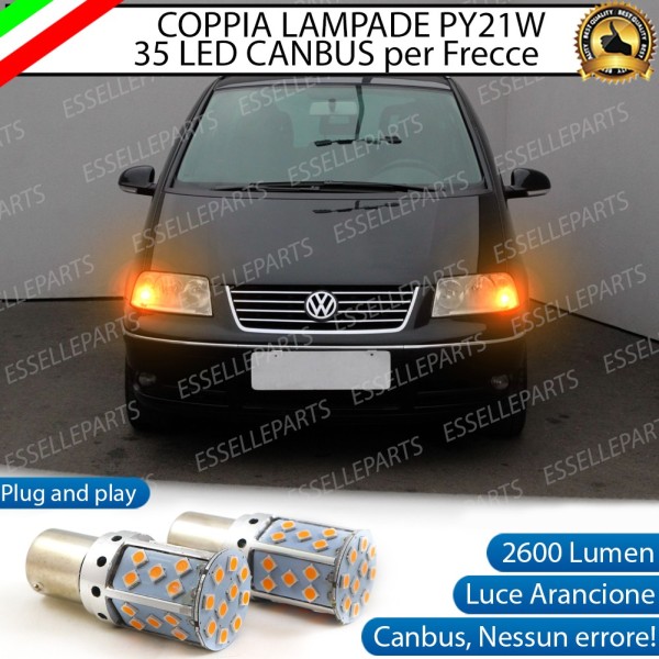 Coppia Frecce Anteriori PY21W 35 LED Canbus Volkswagen Sharan 7M