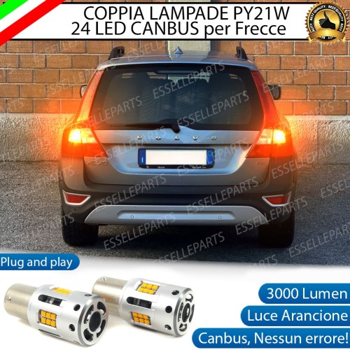 Coppia Frecce Posteriori PY21W 24 LED Canbus 3.0 per VOLVO XC70 III