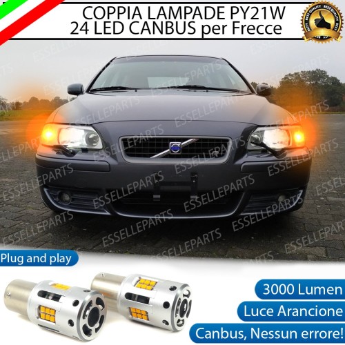 Coppia Frecce Anteriori PY21W 24 LED Canbus 3.0 per VOLVO V70 II