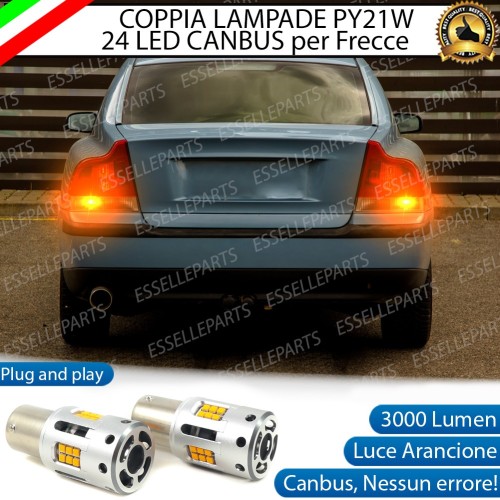 Coppia Frecce Posteriori PY21W 24 LED Canbus 3.0 per VOLVO S60 I