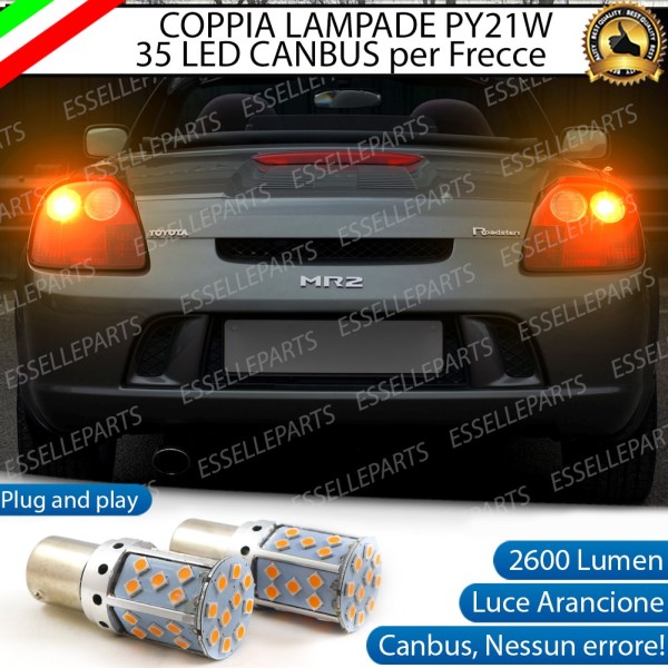 DAL 08/2002 - Coppia Frecce Posteriori PY21W 35 LED Canbus TOYOTA MR2 III